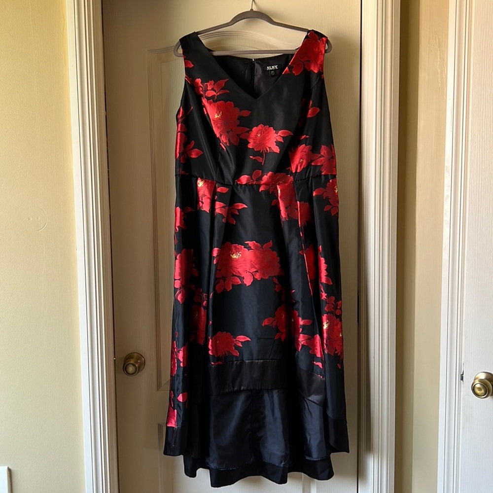 Beautiful black and red formal dress.